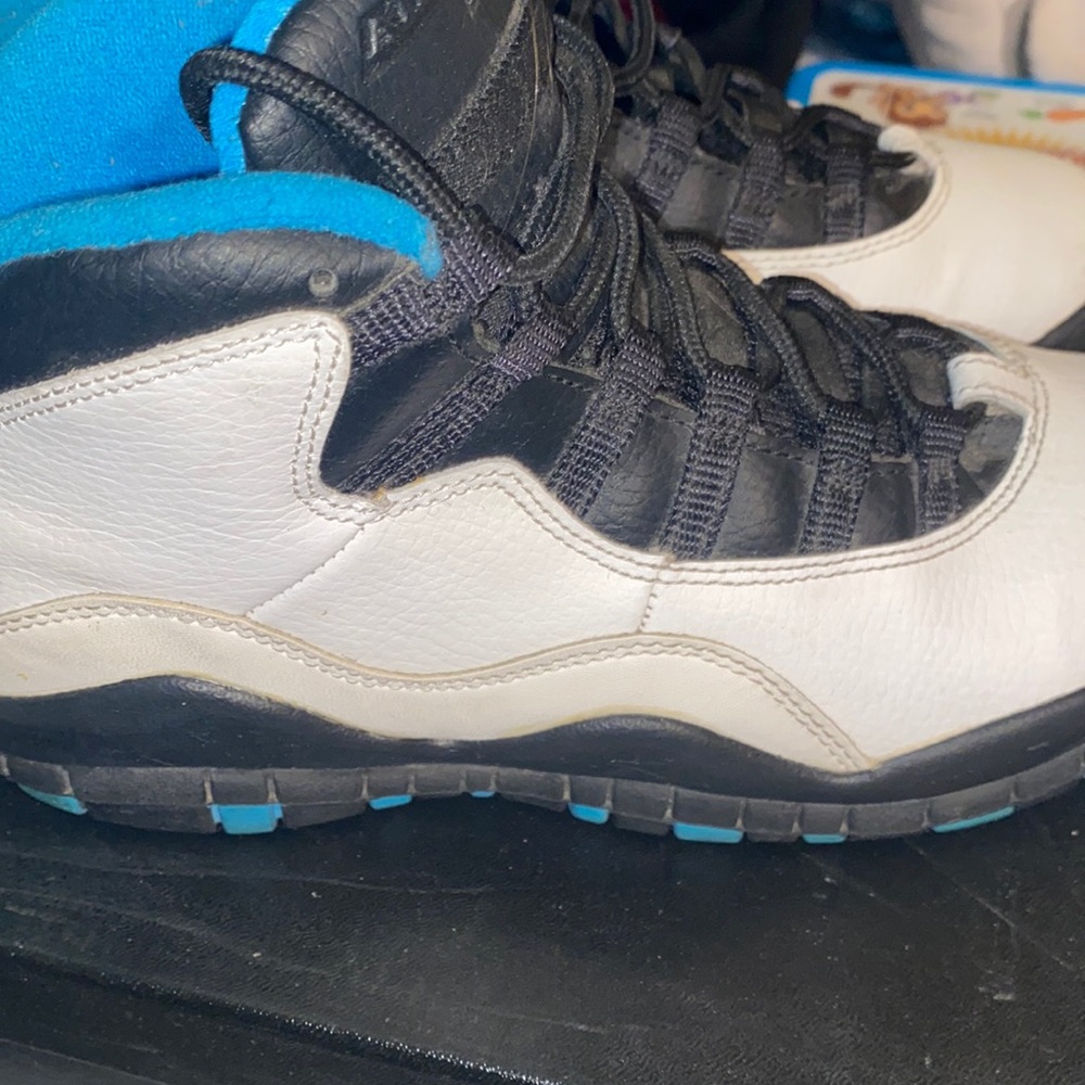 Air Jordan 10 black/white/blue size 5 - Picture 4 of 7
